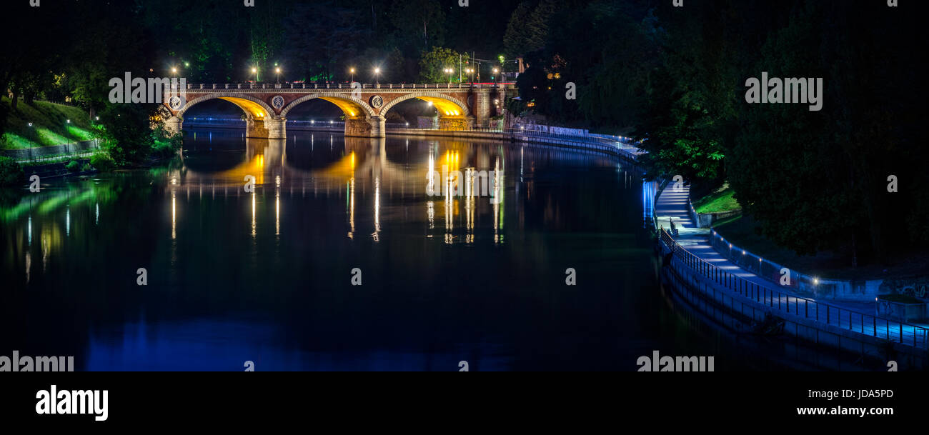 Torino Ponte Isabella Foto Stock