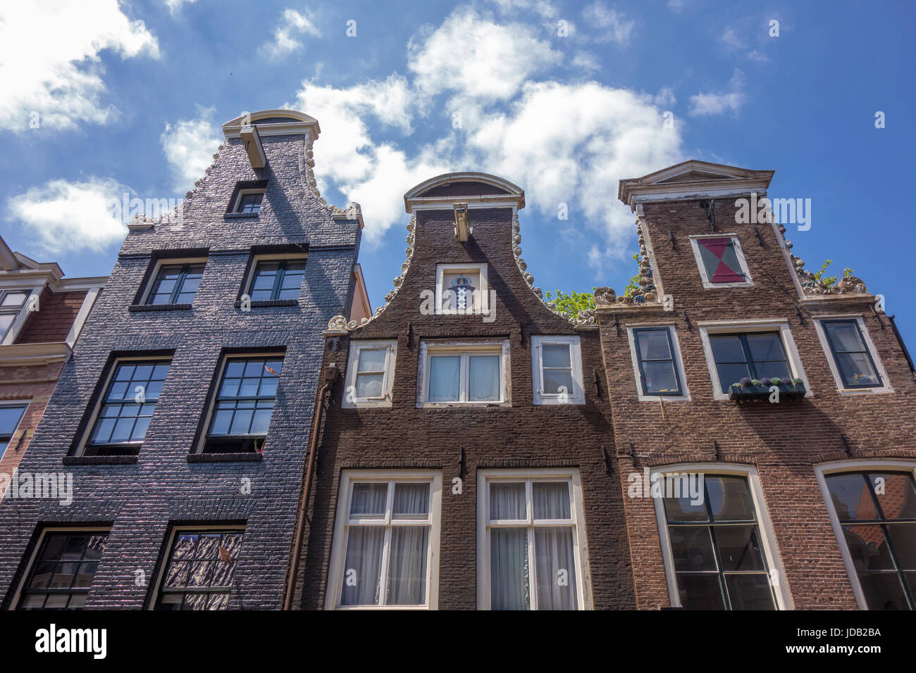 Dutch gable, canal house, Amsterdam Foto Stock