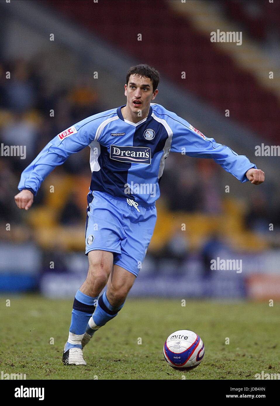 CRAIG WOODMAN WYCOMBE WANDERERS FC VALLEY PARADE Bradford Inghilterra 14 Febbraio 2009 Foto Stock