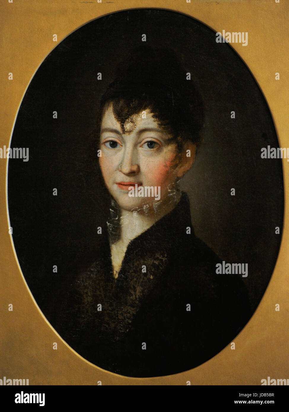 Maryla Wereszczakowna (?-1863). Nobile nato in Bielorussia e amata dal poeta polacco Adam Mickiewicz. Ritratto di artista lituana, inizi del XIX secolo. Vilnius Picture Gallery. La Lituania. Foto Stock