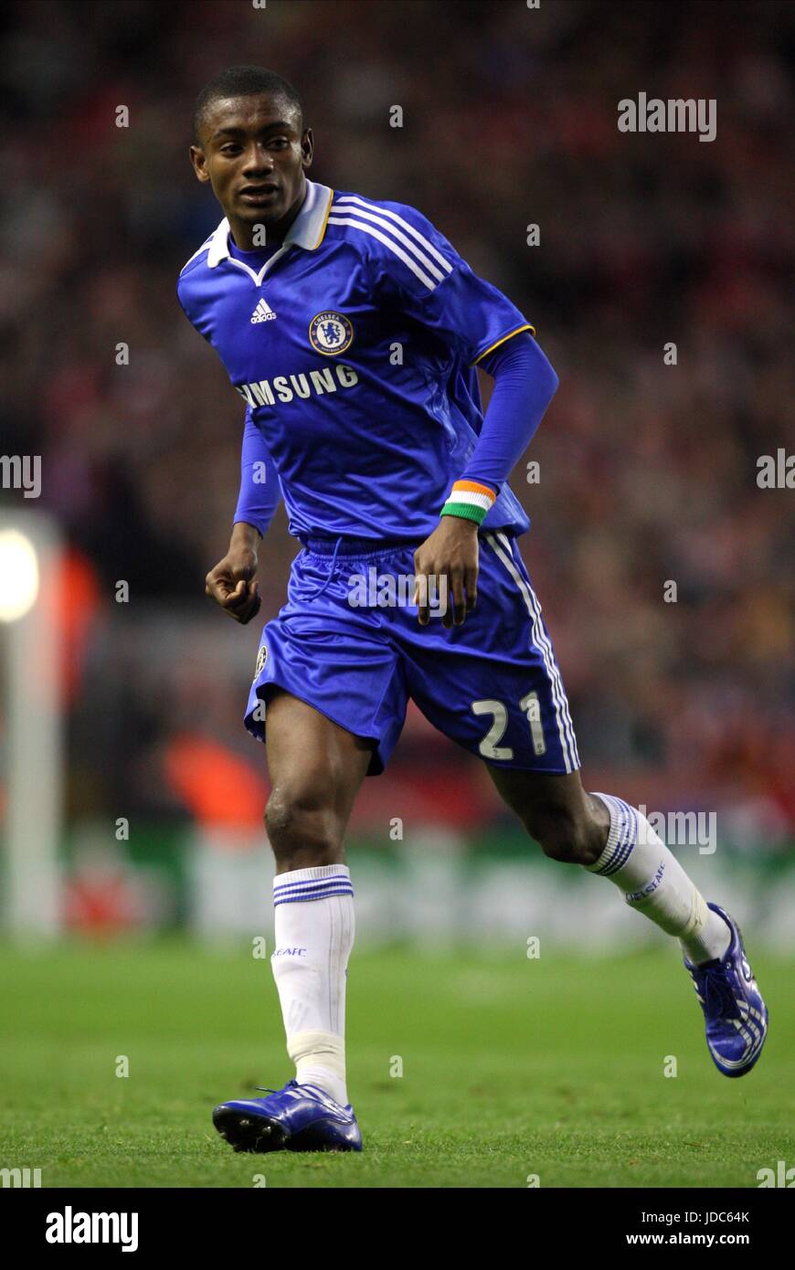 SALOMON KALOU Chelsea FC ANFIELD LIVERPOOL ENGLAND 08 Aprile 2009 Foto Stock