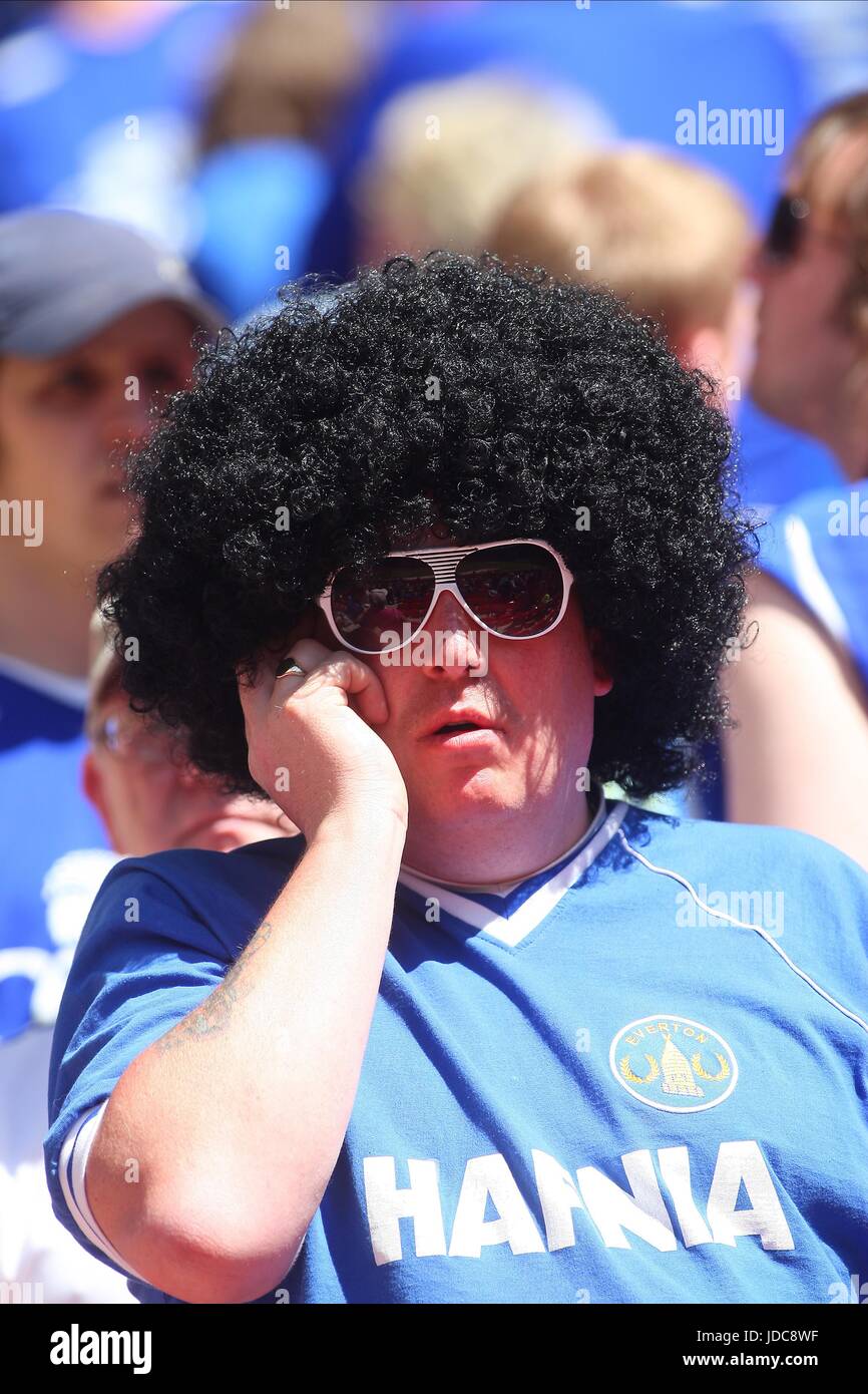 EVERTON FAN CHELSEA V Everton Wembley Stadium Londra Inghilterra 30 Maggio 2009 Foto Stock
