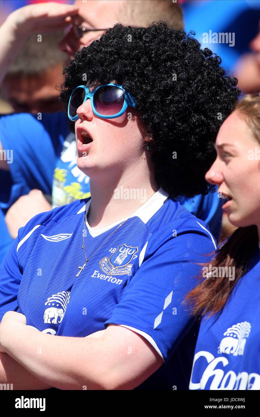 EVERTON FAN CHELSEA V Everton Wembley Stadium Londra Inghilterra 30 Maggio 2009 Foto Stock