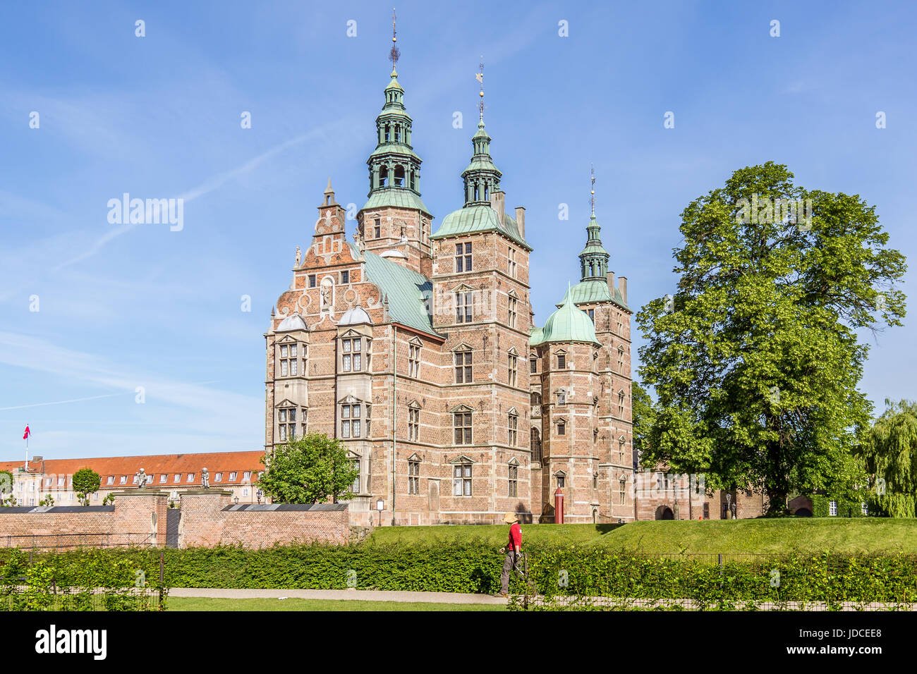 Il Castello di Rosenborg, costruito dal Re Christian IV a Copenhagen, Danimarca - 8 giugno 2017 Foto Stock