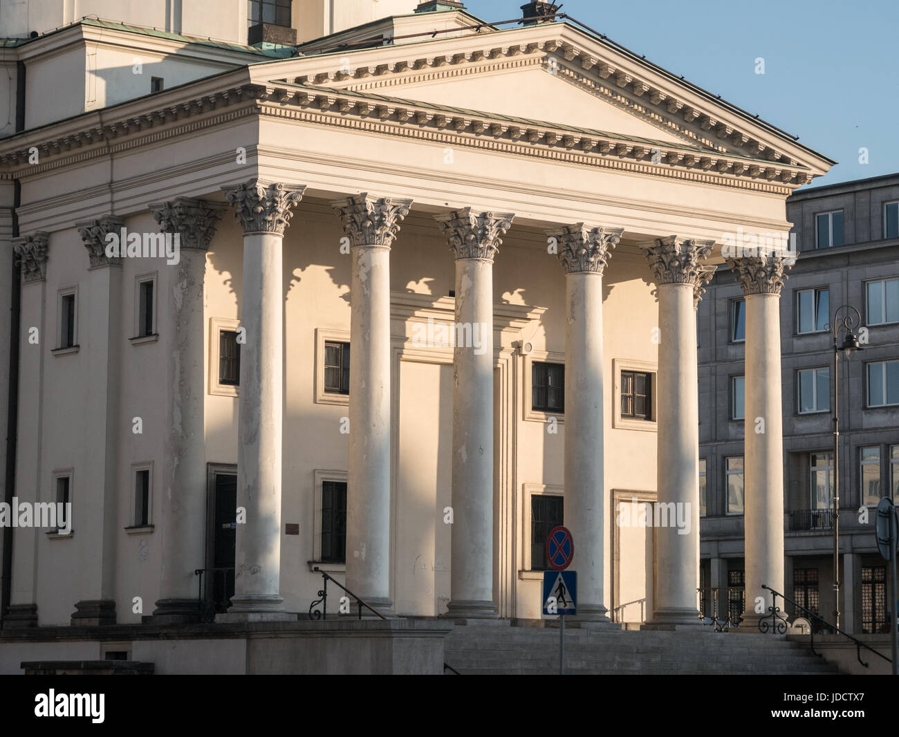 Portico settentrionale di San Alessandro anche la Chiesa, Varsavia, Polonia Foto Stock