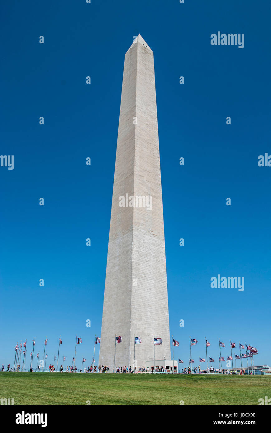 Il Monumento a Washington in c.c. Foto Stock