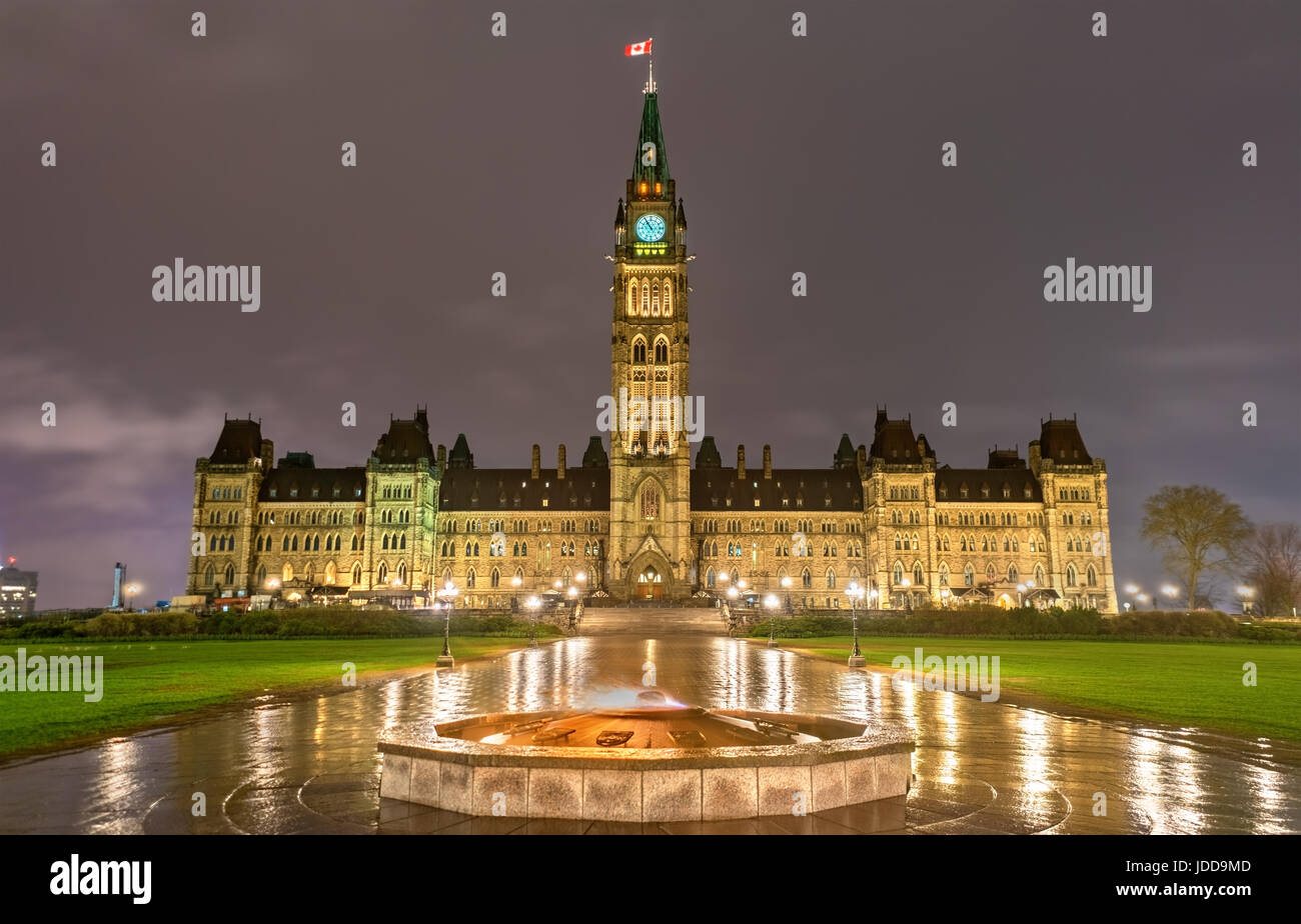 Canadian edificio del Parlamento a Ottawa Foto Stock