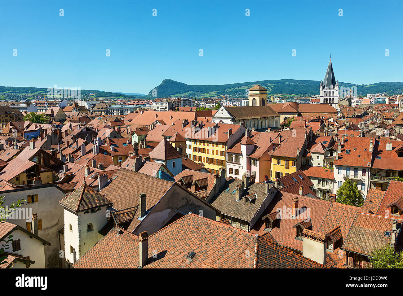 Townscape di Annecy, Annecy, Francia Foto Stock