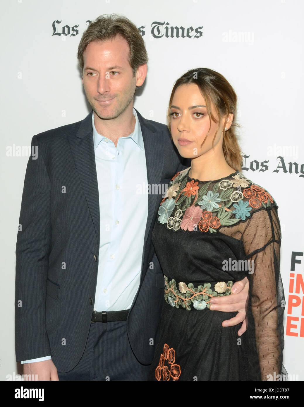 Los Angeles, Stati Uniti. 19 Giugno 2017. Aubrey Plaza Jeff Baena partecipa alla proiezione 'The Little Hours' durante il 2017 Los Angeles Film Festival Arclight Cinemas Culver City Giugno 19,2017 . Foto Stock