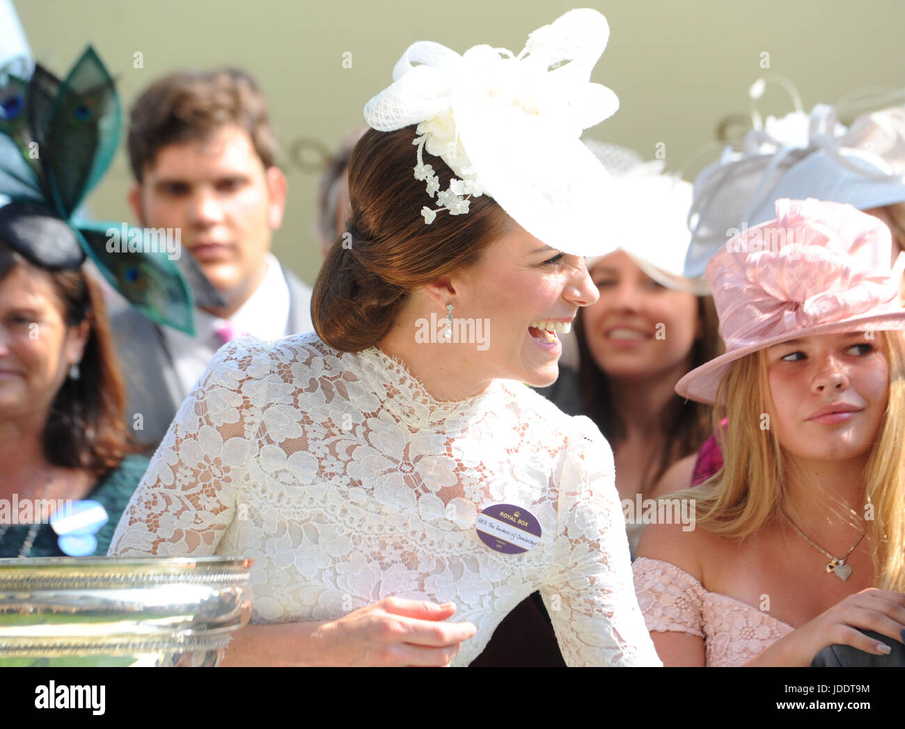 Ascot, Regno Unito. Xx Giugno, 2017. La duchessa di Cambridge presso il Royal Ascot Berkshire, Regno Unito. Xx Giugno, 2017.Credit: John Beasley/Alamy Live News Foto Stock