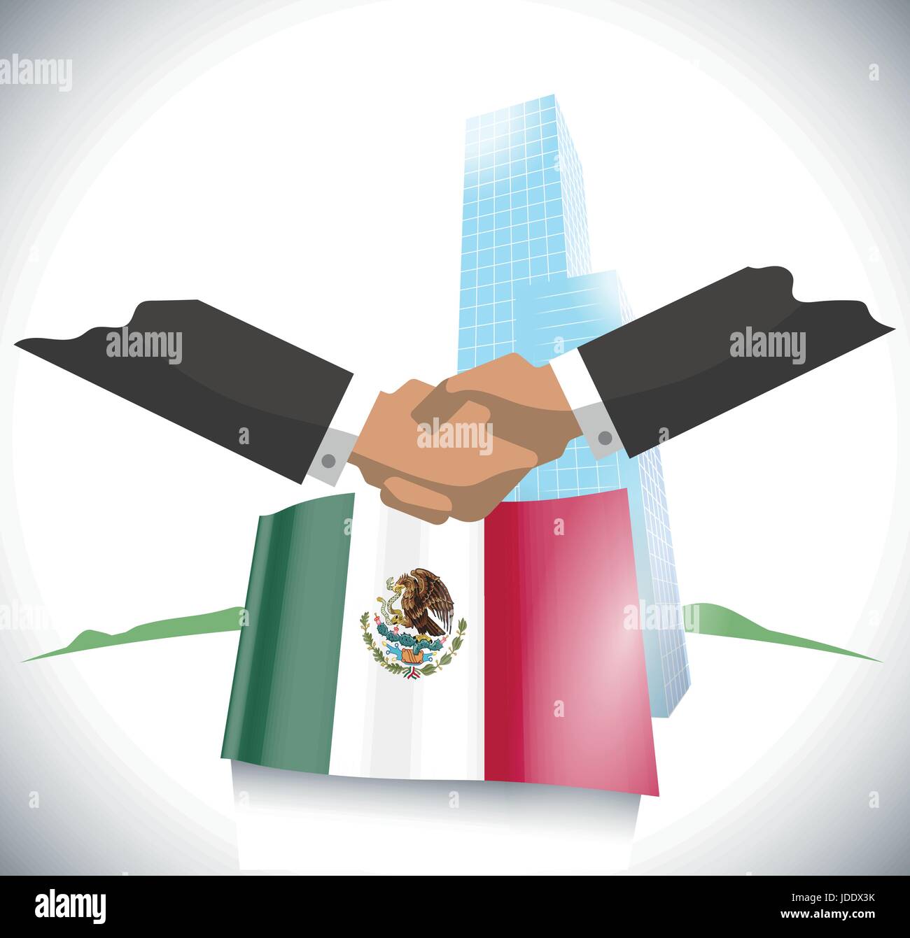 Business di handshake Illustrazione Vettoriale