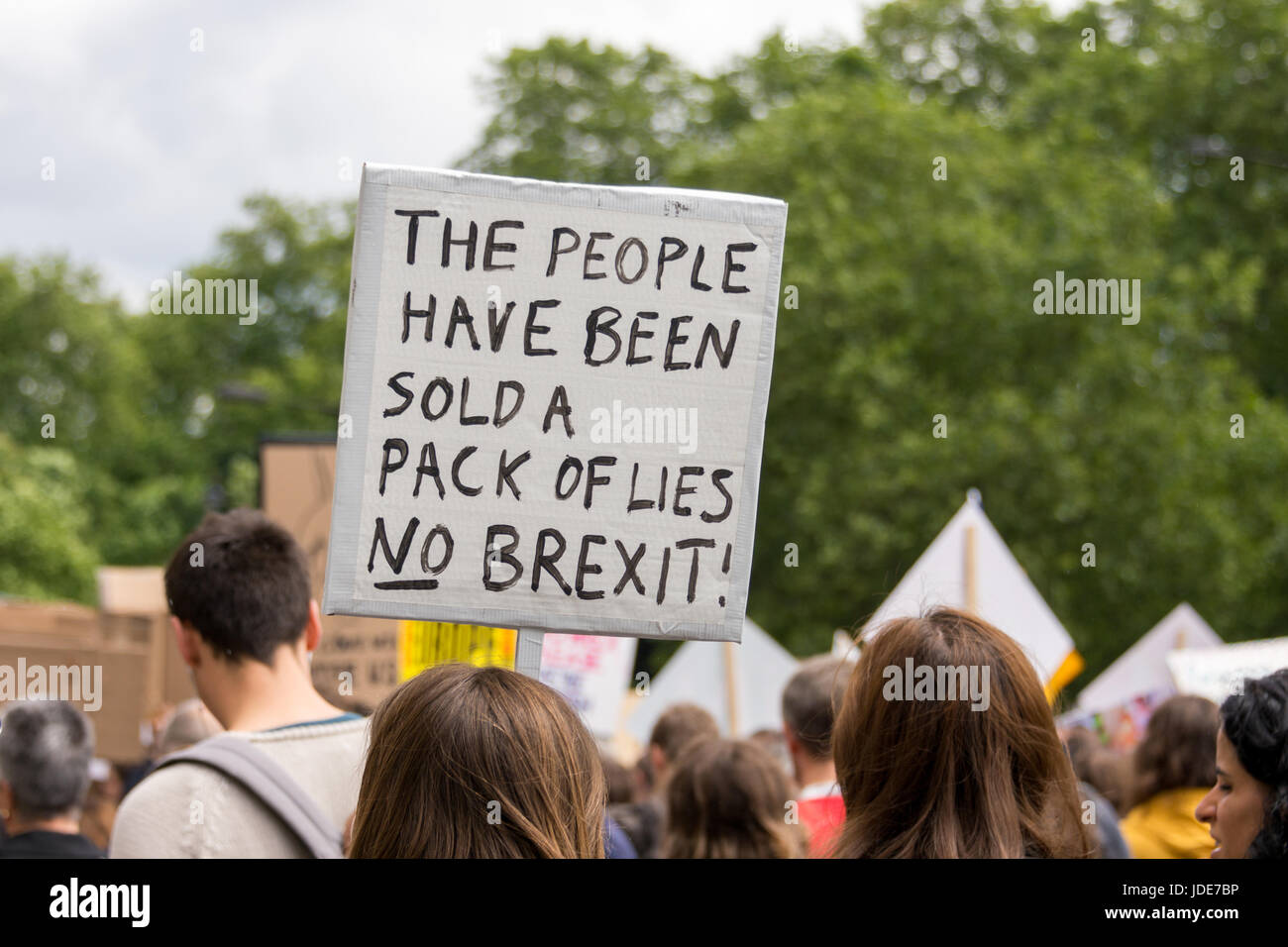 Marzo per l'Europa protesta Brexit Foto Stock