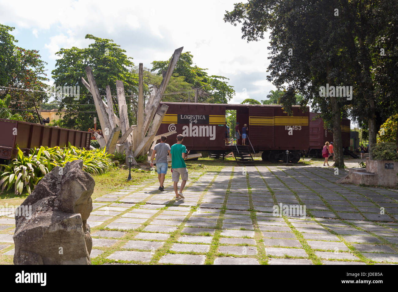 Museo "azione contro il treno blindato' in Santa Clara, Cuba Foto Stock