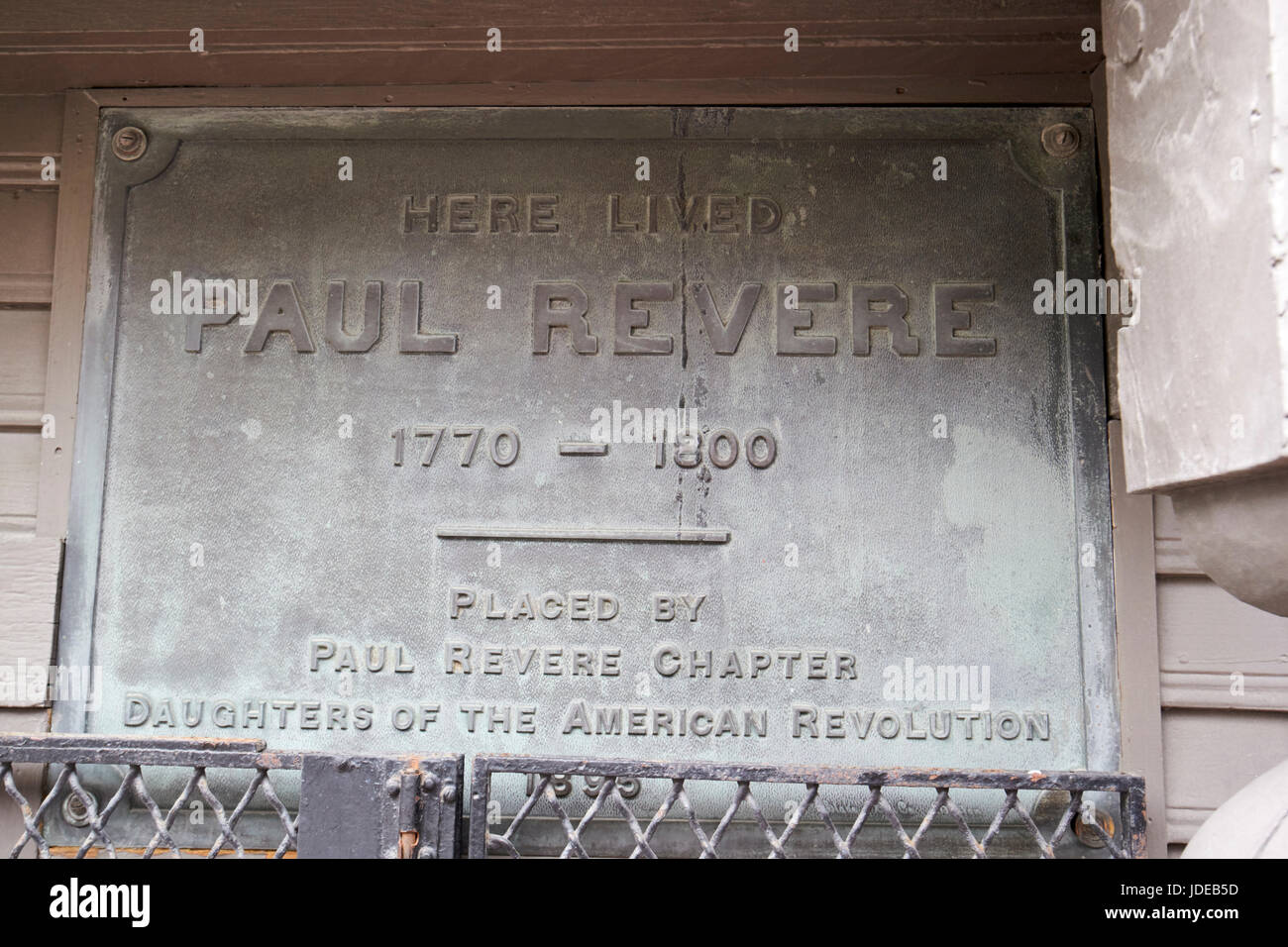 La Paul Revere house sulla Freedom Trail Boston STATI UNITI D'AMERICA Foto Stock