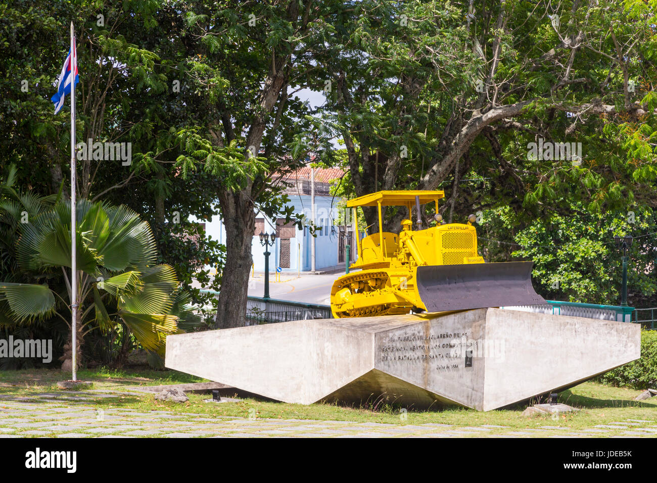 Museo "azione contro il treno blindato' in Santa Clara, Cuba Foto Stock