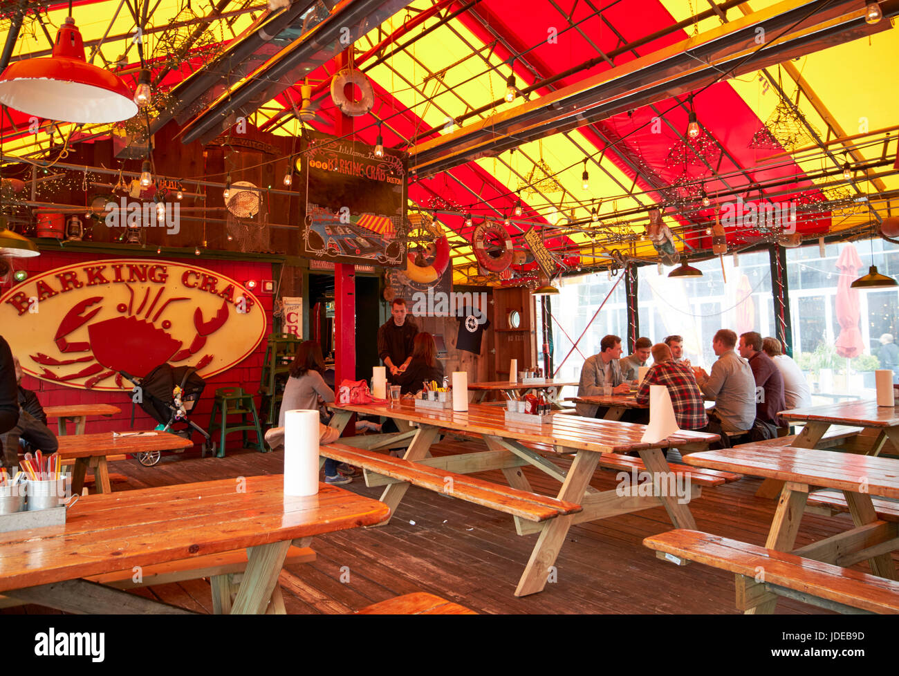 Barking crab Seafood restaurant Boston STATI UNITI D'AMERICA Foto Stock