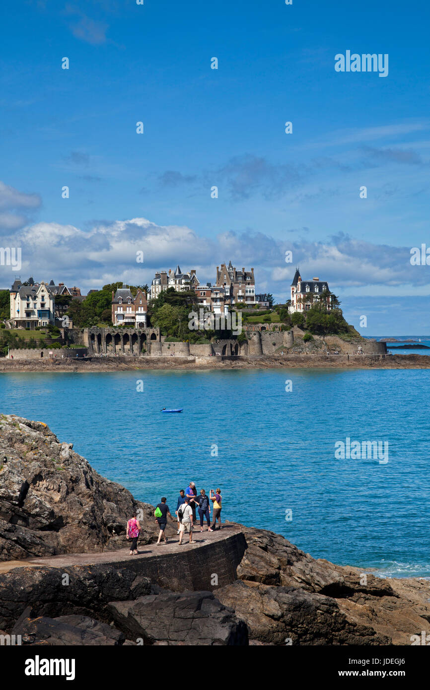 Dinard, Ille-et-Vilaine Bretagna, Francia, Europa Foto Stock