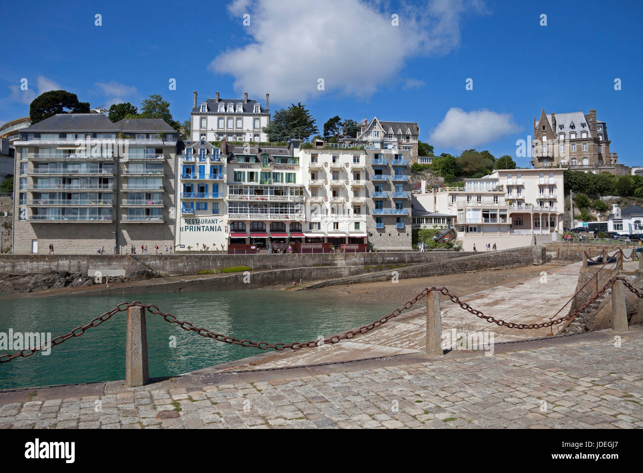 Dinard, Ille-et-Vilaine dipartimento in Bretagna nel nordovest della Francia Francia, Europa Foto Stock