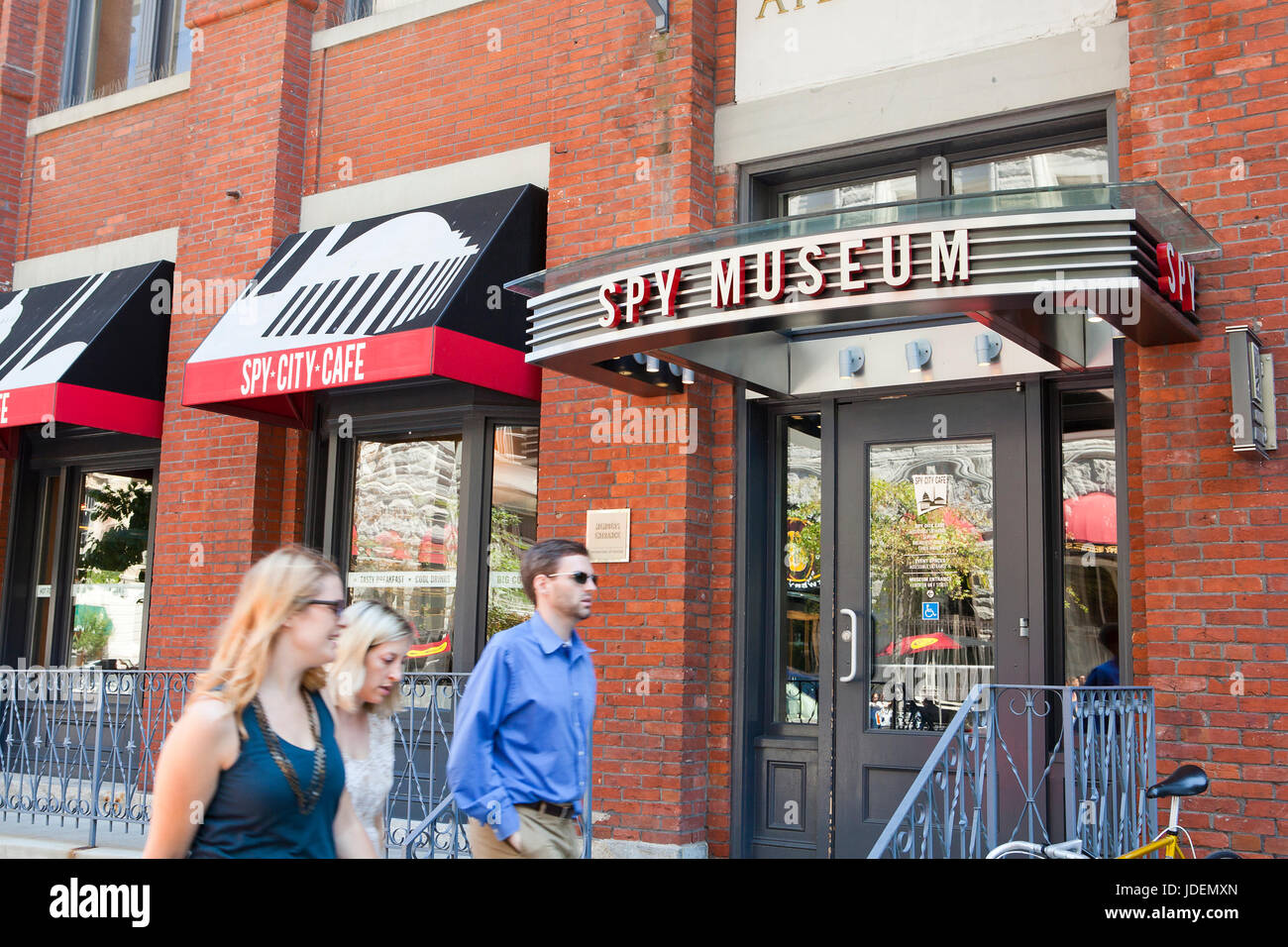 International Spy Museum entrata laterale - Washington DC, Stati Uniti d'America Foto Stock
