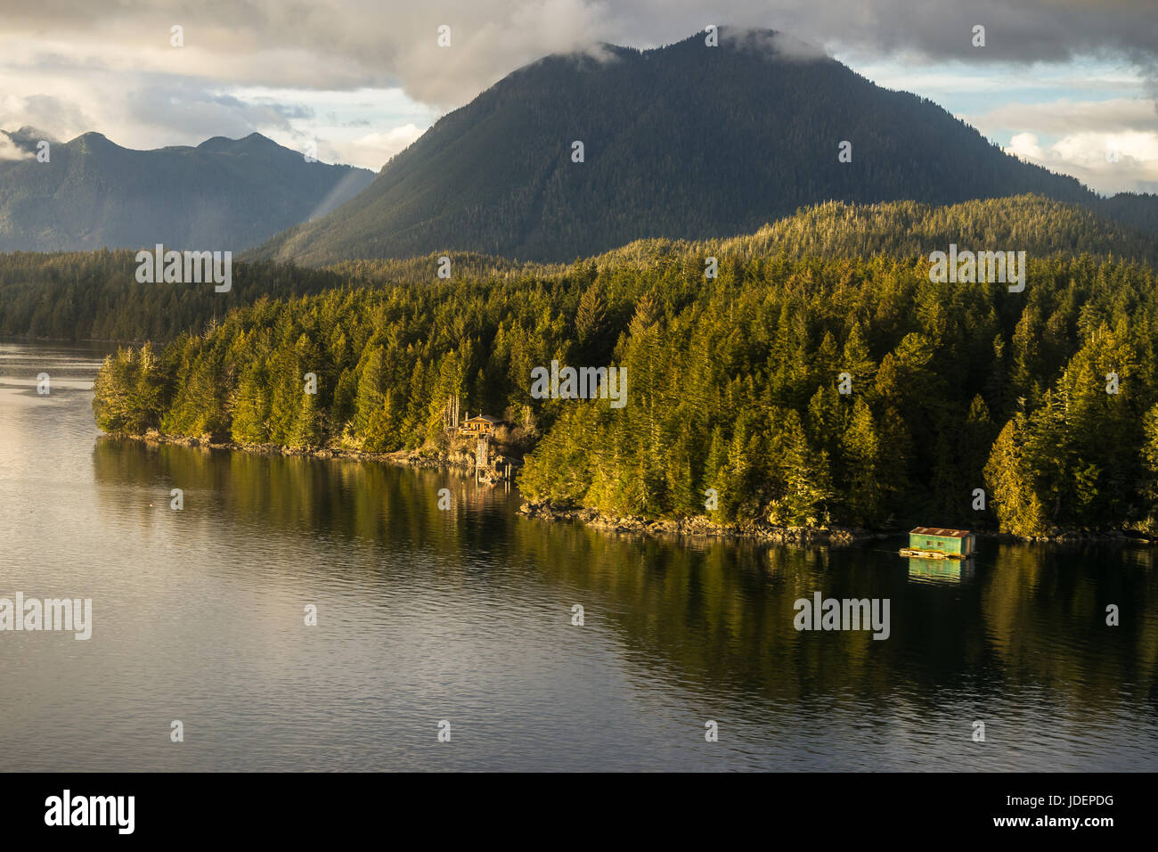 Paradiso sulla Vancouver Island! Riprese aeree vicino a Tofino, British Columbia Foto Stock