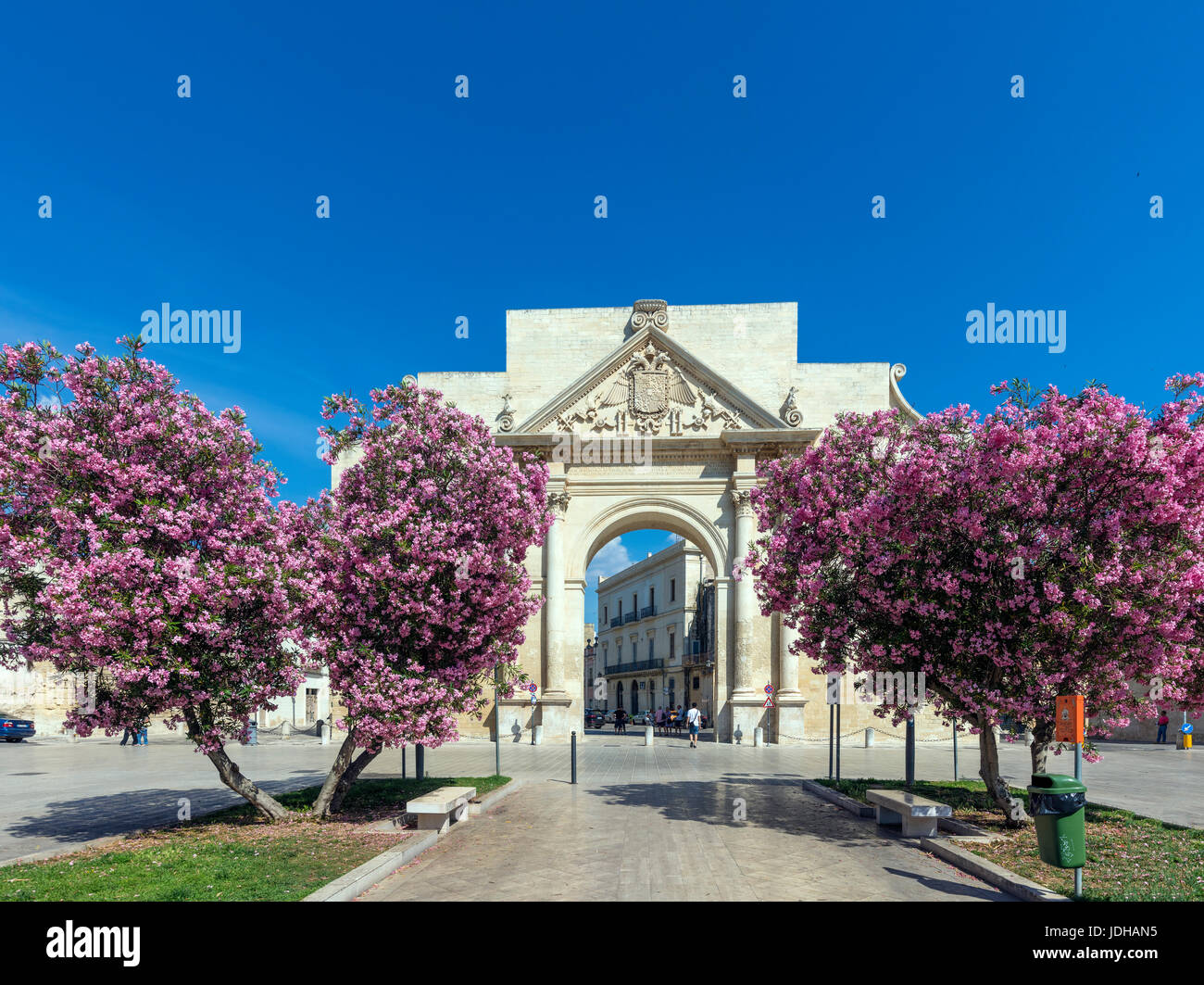 Porta Napoli a Lecce 1 Stock Photo Porta Napoli a Lecce Foto Stock