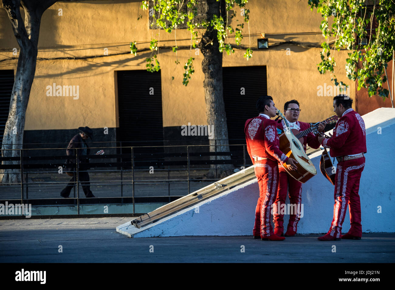 Mariachi, Plaza Garibaldi, Città del Messico, Messico Foto Stock