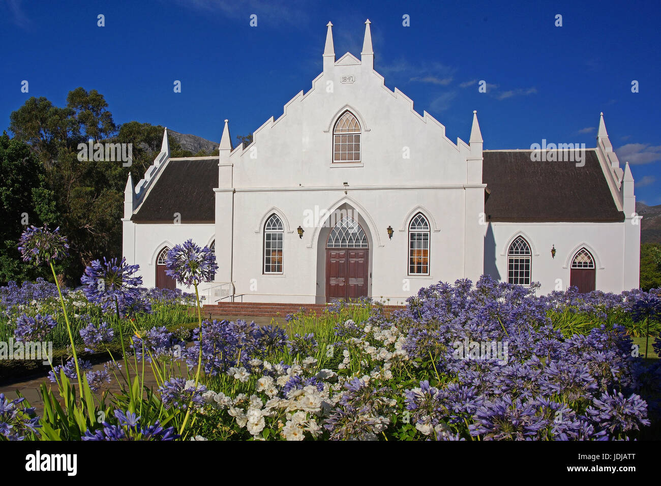 Sud Africa, Africa house di Franschhoek, Suedafrika, Afrika, Haus a Franschhoek Foto Stock