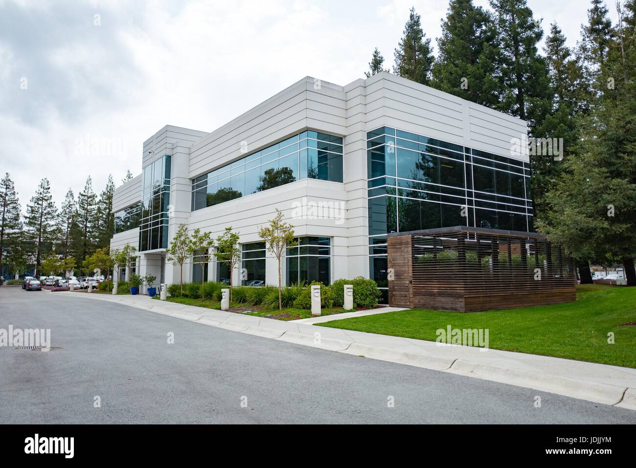 Edificio per Google Ventures, il venture capital divisione di Google Inc, al Googleplex, quartier generale di Google Inc di Silicon Valley Town di Mountain View, California, 7 aprile 2017. Foto Stock