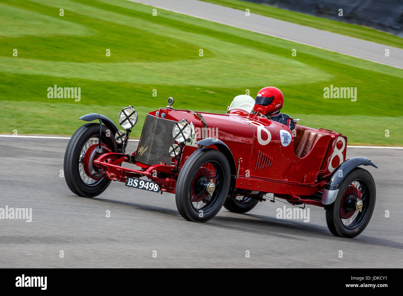 1923 Alfa Romeo RLS Targa Florio con driver Tony migliore durante la S.F. Bordo gara del trofeo a Goodwood GRRC LXXV Assemblea dei Soci, Sussex, UKI. Foto Stock