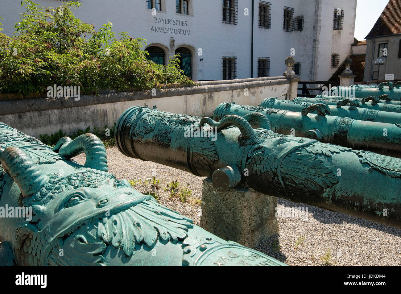 Europa, Germania, Baviera, Danubio, Ingolstadt, nuovo castello, museo dell'esercito bavarese, code di campo (Gesch?tze), , Europa, Germania, Baviera, Donau, Foto Stock