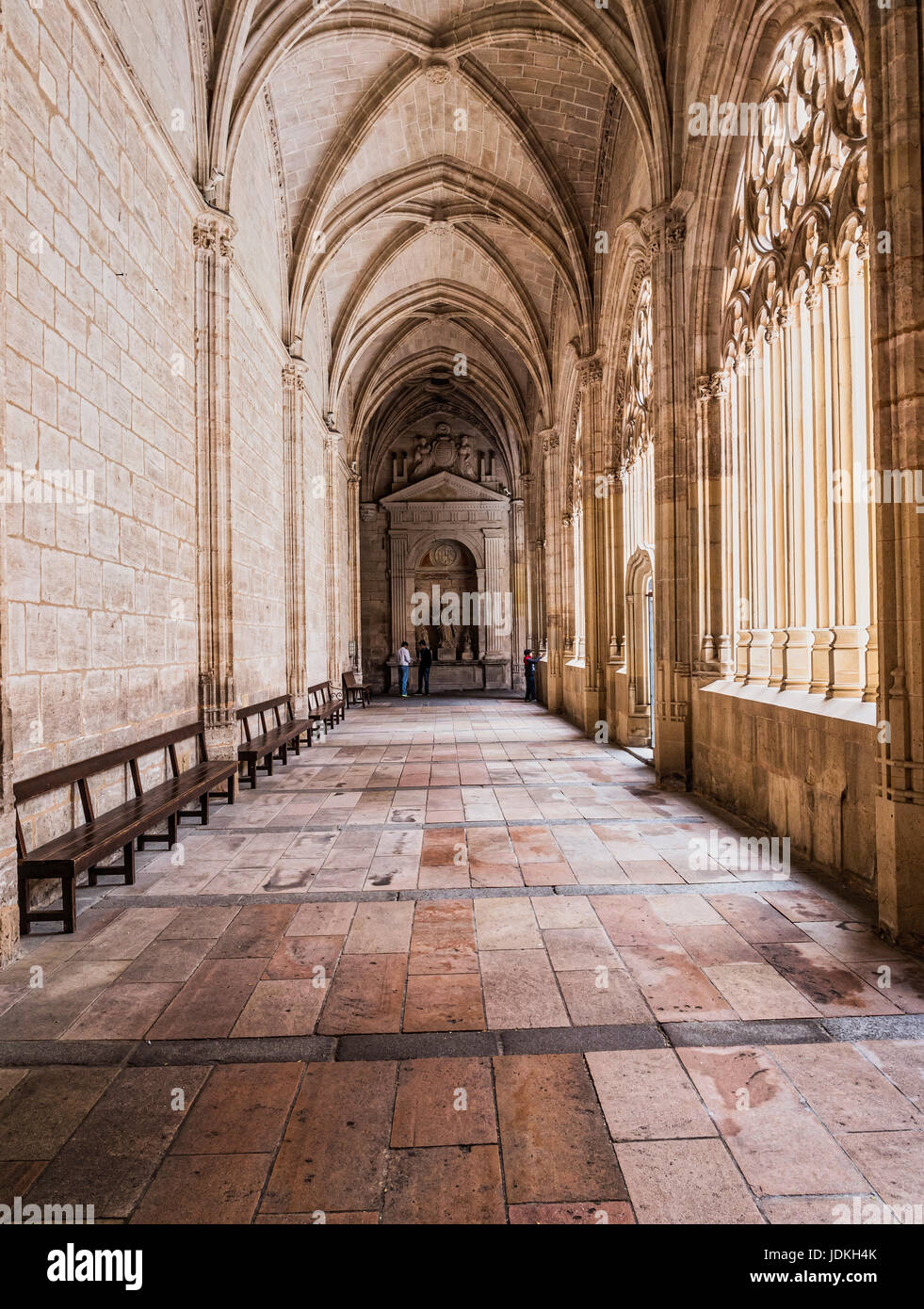 SEGOVIA, Spagna, - Giugno 3, 2017: Interno della cattedrale di Nostra Signora dell'Assunzione, il chiostro si trova sul lato sud della cattedrale, è il lavoro di J Foto Stock