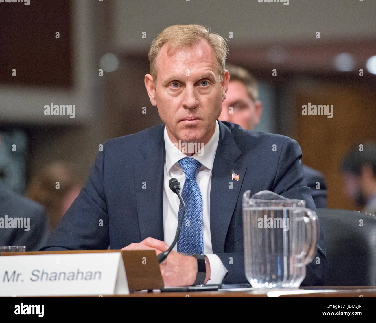 Washington, USA. Xx Giugno, 2017. Patrick M. Shanahan appare prima del senato degli Stati Uniti Comitato sui servizi armati per la sua designazione a essere noi Vice Segretario della Difesa a Capitol Hill in Washington, DC martedì, 20 giugno 2017. Credito: Ron Sachs/CNP · nessun filo servizio · Foto: Ron Sachs/consolidato/dpa/Alamy Live News Foto Stock