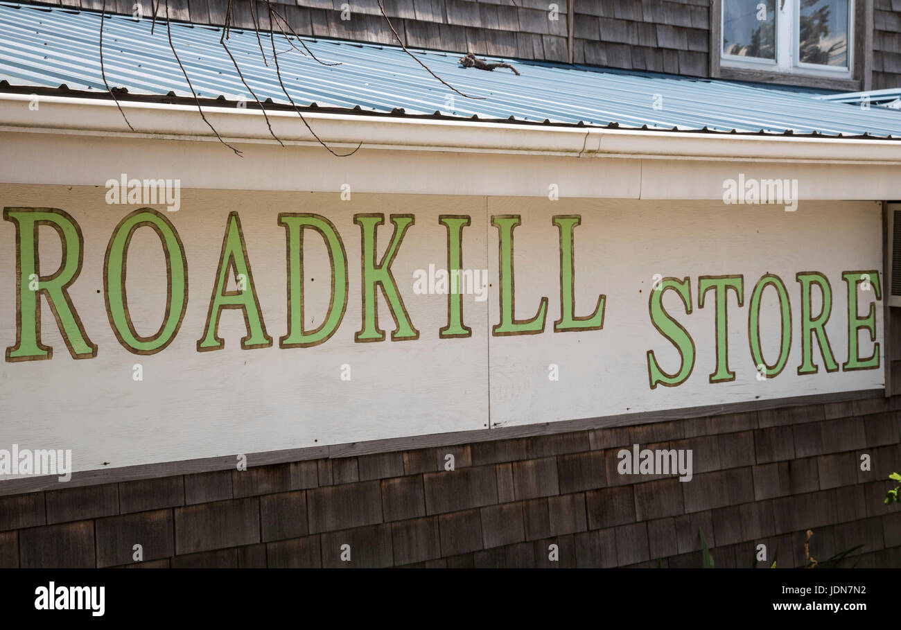 Broadkill Beach, Delaware - Roadkill Store. (Ritagliate da Broadkill). Foto Stock