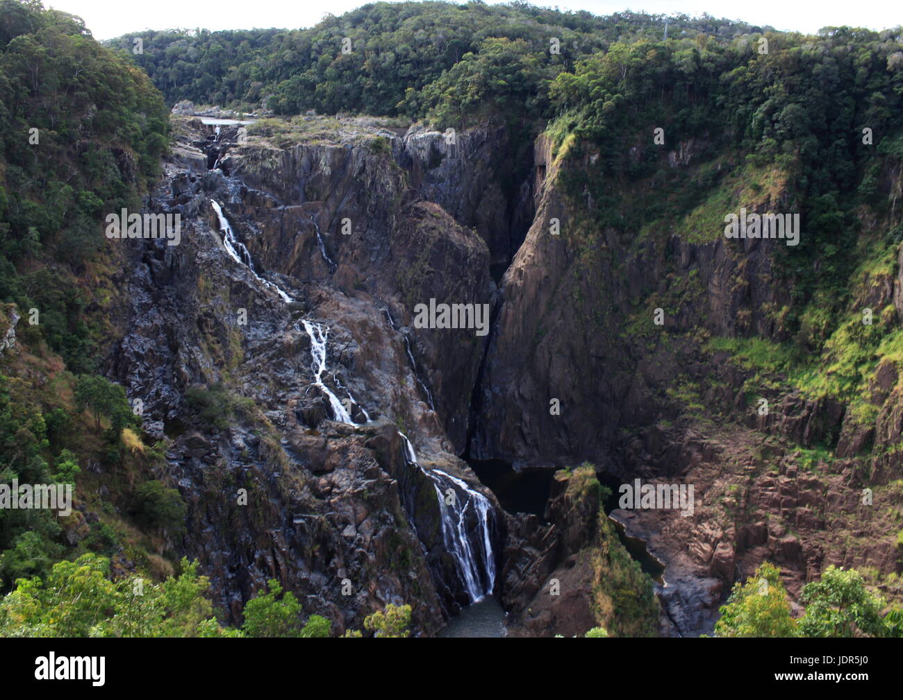 Fiume Barron cade su un grande giorno trickle Foto Stock