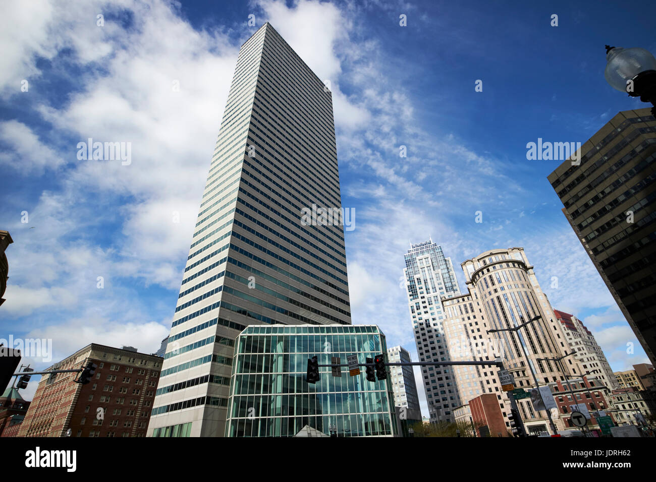 Un centro finanziario grattacielo Boston STATI UNITI D'AMERICA Foto Stock