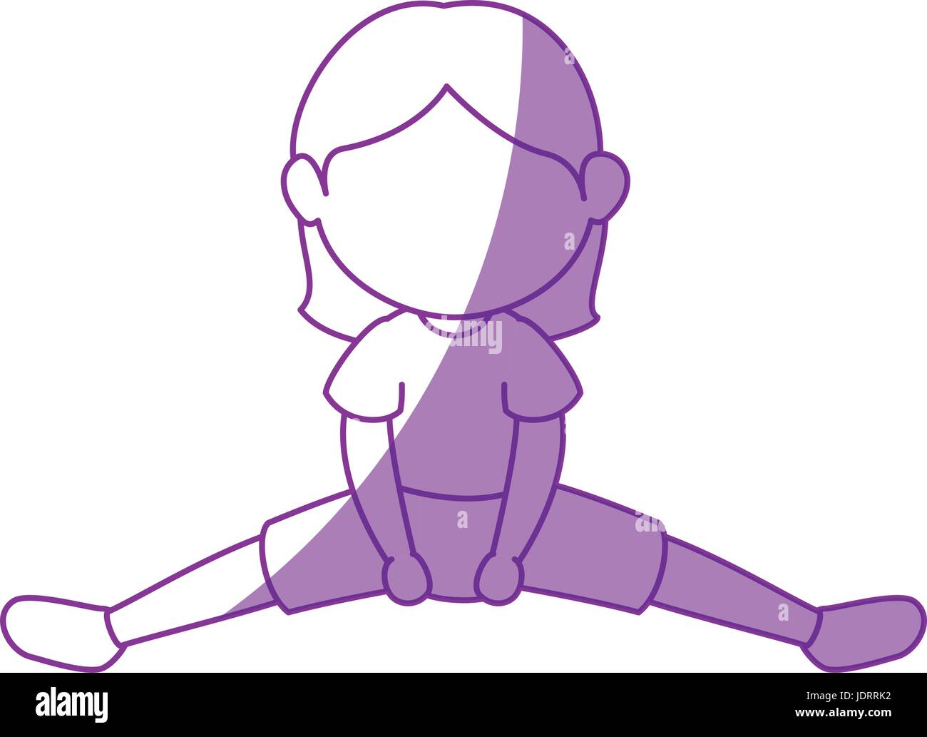 Ragazza facendo aerobics icona illustrazione vettoriale graphic design Illustrazione Vettoriale