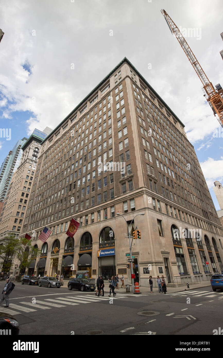 L'edificio tessile Fifth Avenue di New York City STATI UNITI D'AMERICA Foto Stock