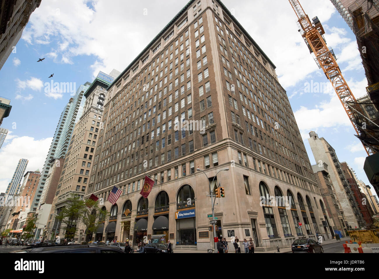 L'edificio tessile Fifth Avenue di New York City STATI UNITI D'AMERICA Foto Stock