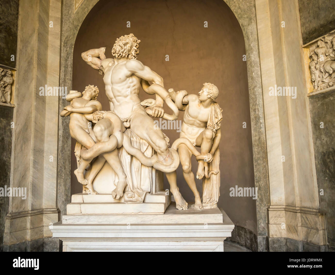 Sculture romane nei Musei Vaticani a Roma Italia Foto stock - Alamy