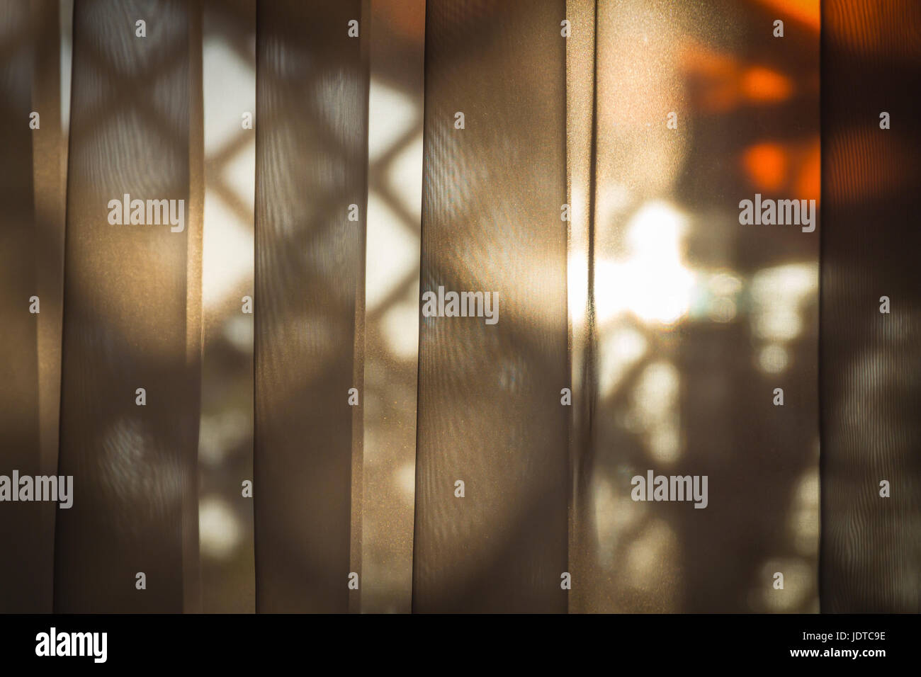 Soft sfondo beige come tendine sulla finestra Foto Stock