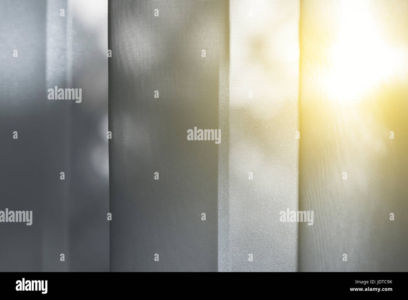 Soft sfondo beige come tendine sulla finestra Foto Stock