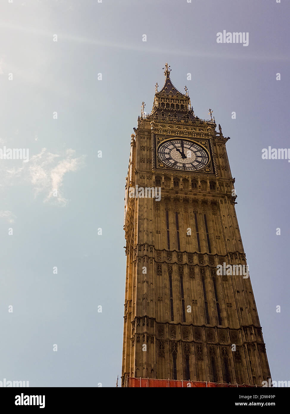 Big Ben Clock Tower si trova in Westminster, London REGNO UNITO Foto Stock