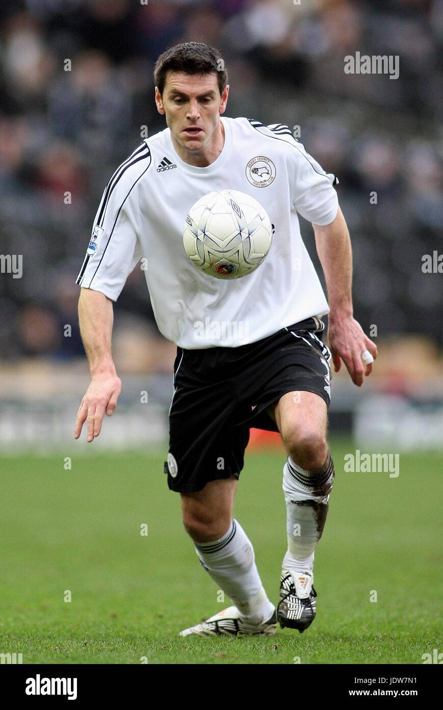 MARC EDWORTHY DERBY COUNTY FC PRIDE PARK Derby Inghilterra 26 Gennaio 2008 Foto Stock