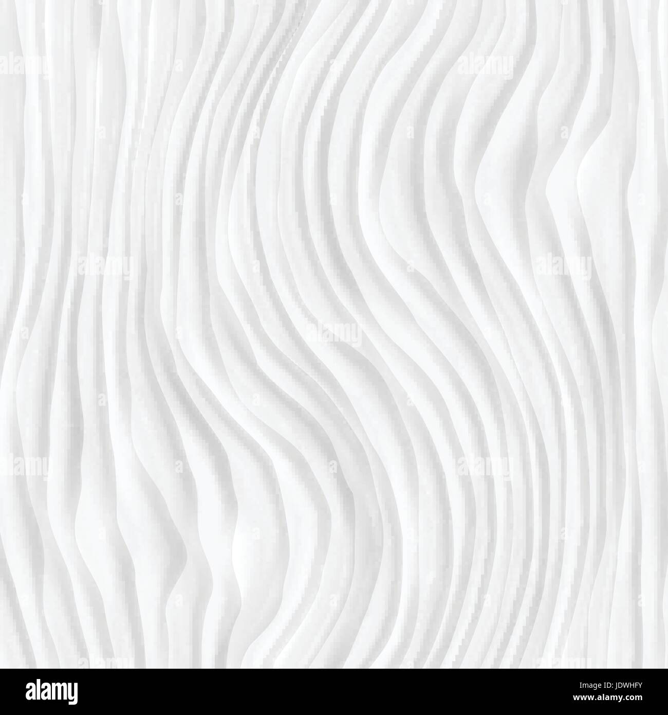 Texture bianche. configurazione astratta senza cuciture ondulate d'onda natura geometrica. moderna su sfondo bianco per la parete interna 3d design. illustrazione vettoriale Illustrazione Vettoriale