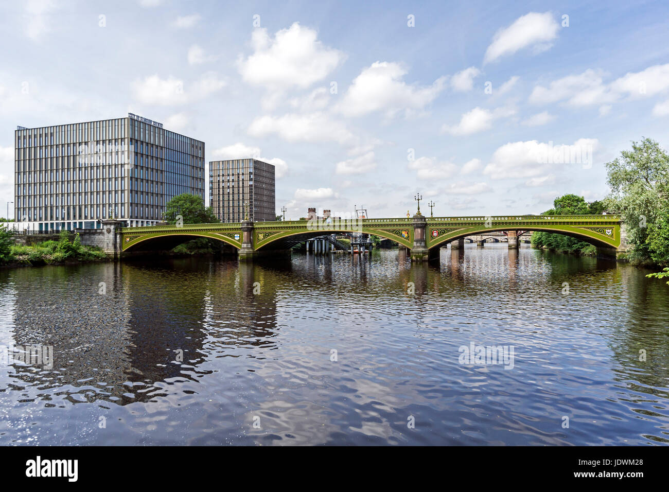 Città di Glasgow Riverside College Campus da Crown Street presso il fiume Clyde in Glasgow Scotland Regno Unito Foto Stock