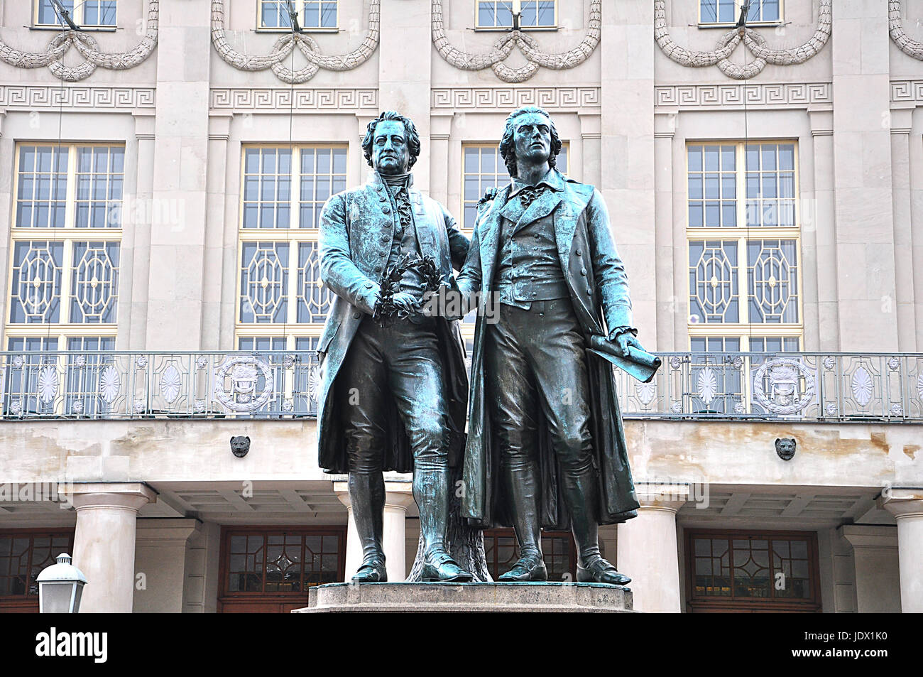 Schiller e Goethe Foto Stock