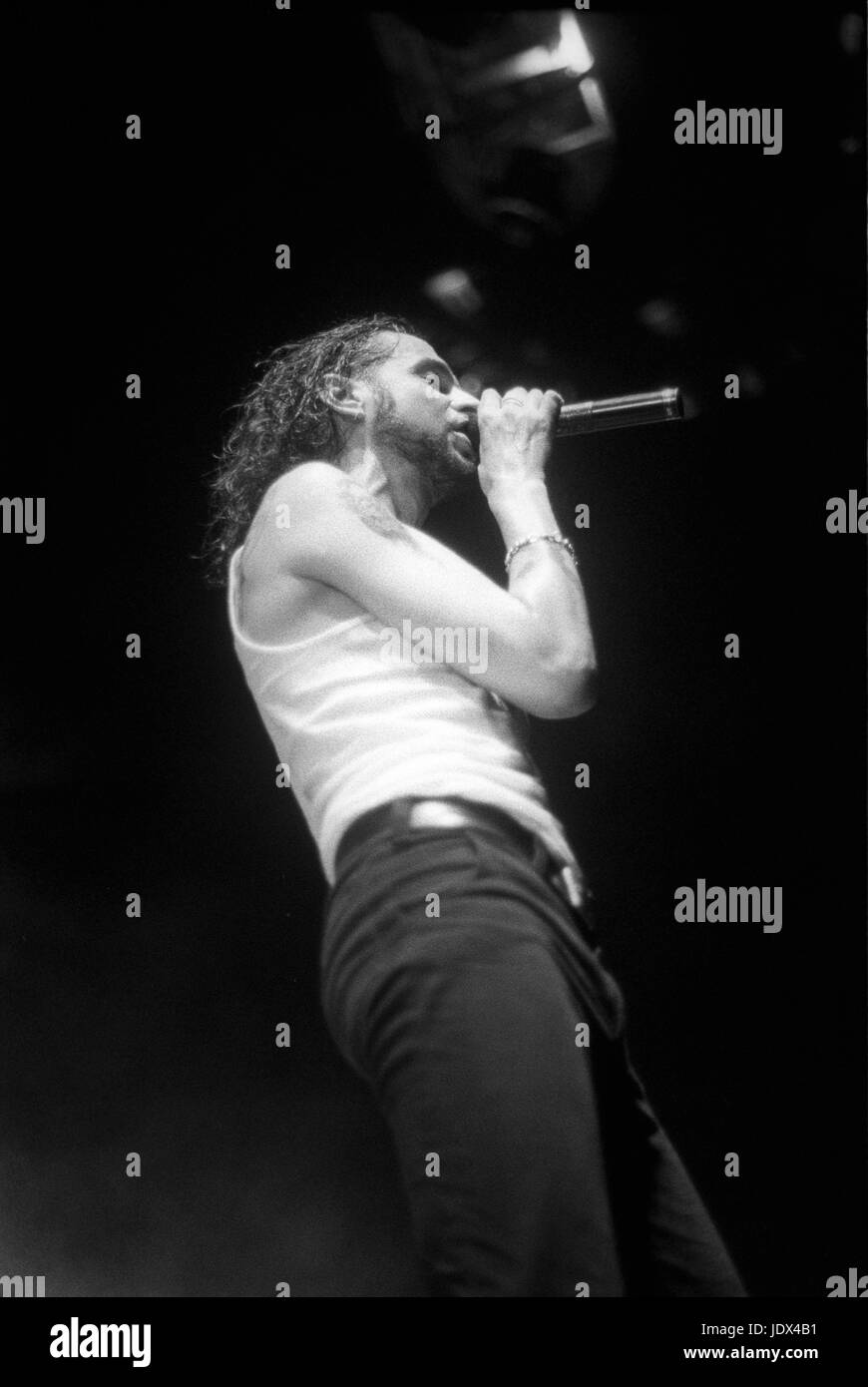 Depeche Mode eseguendo a Oakland Arena in1993. © Anthony Pidgeon / MediaPunch. Foto Stock