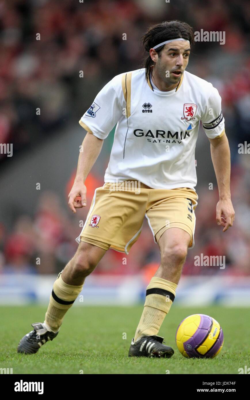 JULIO ARCA MIDDLESBROUGH FC ANFIELD LIVERPOOL ENGLAND 23 Febbraio 2008 Foto Stock