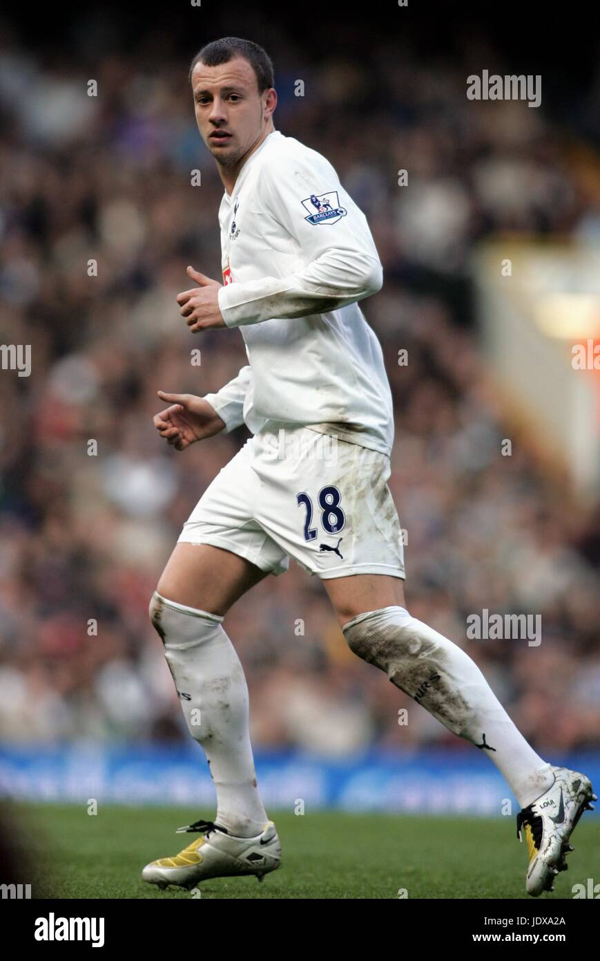 ALAN HUTTON Tottenham Hotspur FC White Hart Lane Londra GRAN BRETAGNA 09 Marzo 2008 Foto Stock