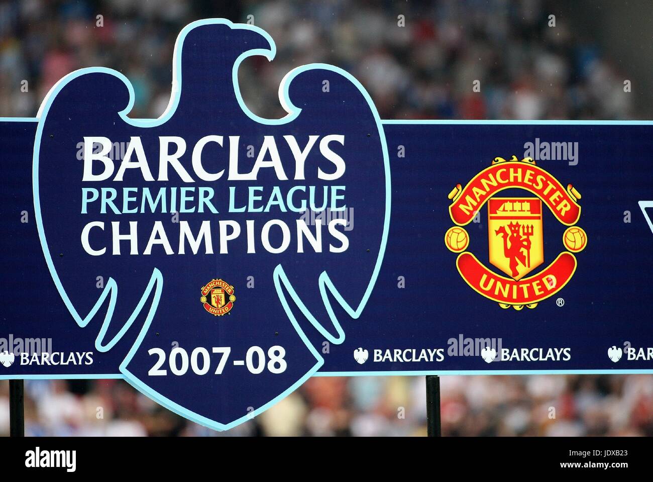 PREMIER LEAGUE SEGNO WIGAN V MANCHESTER UNITED JJB Stadium WIGAN INGHILTERRA 11 Maggio 2008 Foto Stock